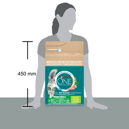Сухий корм PURINA ONE Indoor для дорослих котів що постійно перебувають у приміщенні комплекс Bifensis з індичкою 3 кг: додаткове фото 4
