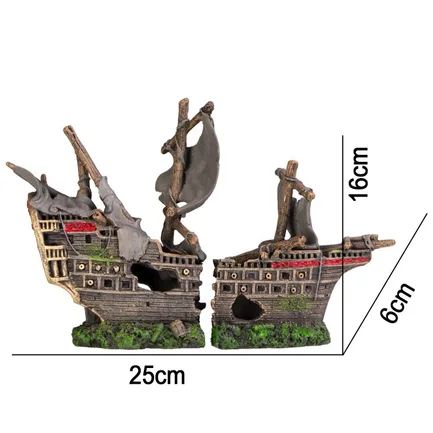 Декорація піратський корабель Kruger Meier Pirate Ship 25x6x16см (251017): додаткове фото 2