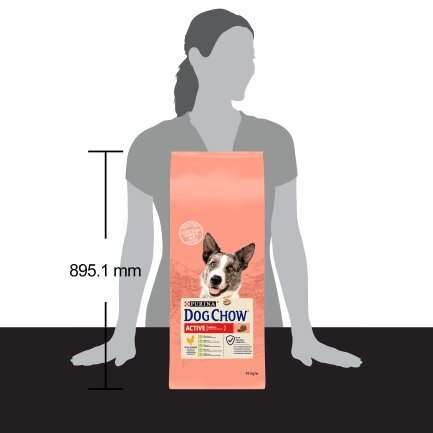 Сухий корм DOG CHOW Active Adult 1+ для дорослих собак з підвищеною активністю з куркою 14 кг — Фото 3