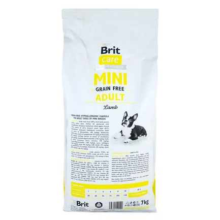 Сухий корм Brit Care GF Mini для дорослих собак мініатюрних порід, з ягням, 7 кг: додаткове фото 3