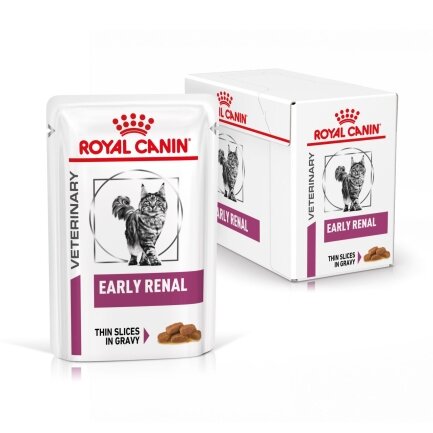 Дієтичний вологий корм Royal Canin EARLY RENAL CAT (шматочки у соусі) для котів 85 г — Фото 1