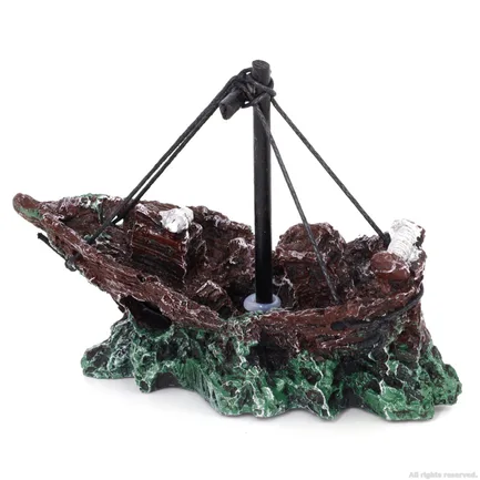 Декорація затонулий корабель Aqua Nova 12x5,5x10см (AN664): додаткове фото 5