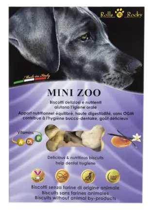 Печиво для собак «Mini zoo mix» зі смаком ванілі та карамелі, 300 г