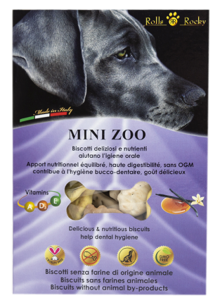 Печиво для собак «Mini zoo mix» зі смаком ванілі та караКрейдаі, 300 г