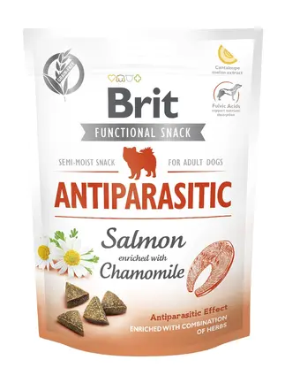 Функціональні ласощі для собак Brit Care Functional Snack Antiparasitic Salmon з лососем, 150 г