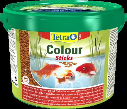 Корм Tetra Pond Colour Sticks для всіх ставкових риб, для яскравості забарвлення, 10 л (палички)