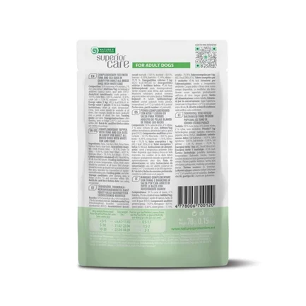 Nature's Protection Superior Care White Dogs Adult Tuna & Sea Bass Додатковий вологий корм для собак з білим забарвленням з тунцем і морським окунем, 70 г: додаткове фото 2