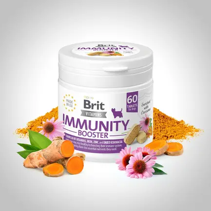 Вітаміни для собак Brit Vitamins Immunity Booster 120 g для імунітету 60 таблеток: додаткове фото 2