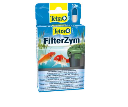 Засіб Tetra Pond Filter Zym для прискорення розвитку природних фільтруючих бактерій у ставку, 10 капсул