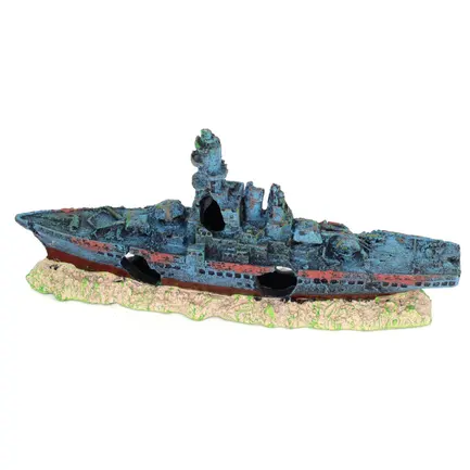 Декорація затонулий корабель Aqua Nova 23x4,5x11см (AN673): додаткове фото 2