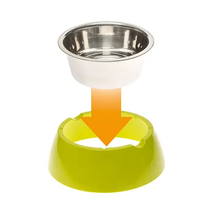 Ferplast JOLIE M GREEN BOWL Годівниця, пластик, метал: додаткове фото 6