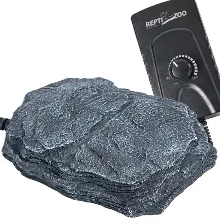 Нагрівальний камінь з регулятором температури Repti-Zoo Dimmer Heat Rock 12W 20x27x3 см (AHR0612P) для тераріумів