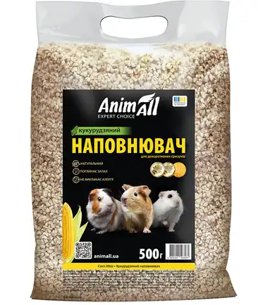 Animall Наповнювач кукурудзяний для гризунів, 0,5кг