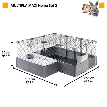 Ferplast CAGE MULTIPLA MAXI BLACK Клітка для гризунів — Фото 2