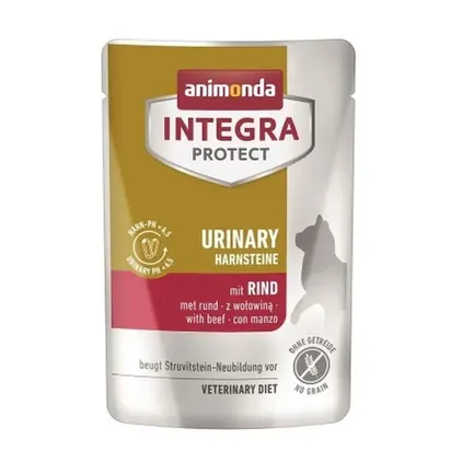 Корм вологий ветеринарний для котів Integra Protect Urinary Struvit при сечокам'яній хворобі, з куркою, пауч, 85 г
