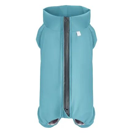 Дощовик для собак WAUDOG Clothes, водонепроникний, XS25, В 36-38 см, С 26-28 см, блакитний: додаткове фото 2
