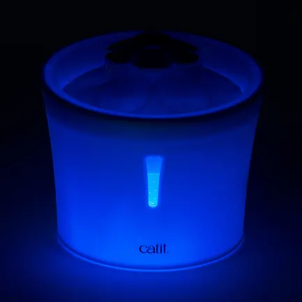 Поїлка-фонтан Catit Led Flower Fountain для котів, з підсвіткою, 3 л (пластик): додаткове фото 3