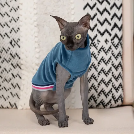 Светр Pet Fashion «Wiki» для котів, розмір L, синій (лімітована серія): додаткове фото 3