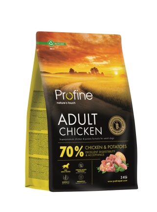 Корм сухий Profine Chicken and Potatoes для дорослих собак всіх порід, з куркою та картоплею, 3 кг