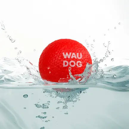 Іграшка для собак WAUDOG Fun Red Ball, спінений термопластичний поліуретан, 70 мм: додаткове фото 4
