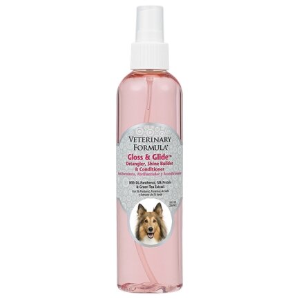 Veterinary Formula Gloss &amp; Glide Conditioner ВЕТЕРИНАРНА ФОРМУЛА ГЛОСС і ГЛАЙД кондиціонер від ковтунів для собак і котів, антистатик 0,236 л