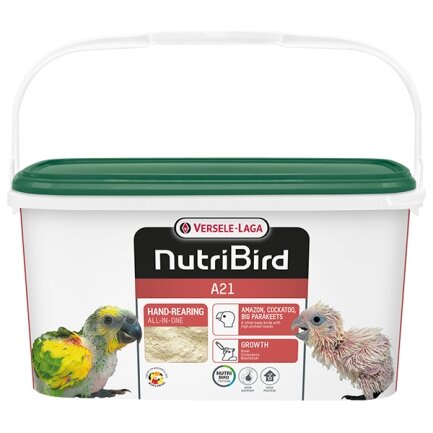 Versele-Laga NutriBird A21 ВЕРСЕЛЕ-ЛАГА НУТРІБЕРД A21 молоко для пташенят середніх папуг та інших видів птахів 3 кг