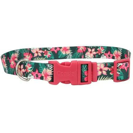Coastal Pet Attire Styles КОСТАЛ СТАЙЛС нашийник для собак Тропічні квіти