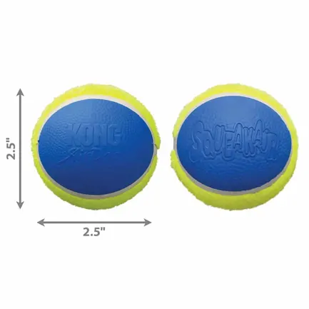 Іграшка KONG SqueakAir Ultra Balls м’яч-пискавка ультра для собак середніх порід, M - 3 шт: додаткове фото 3