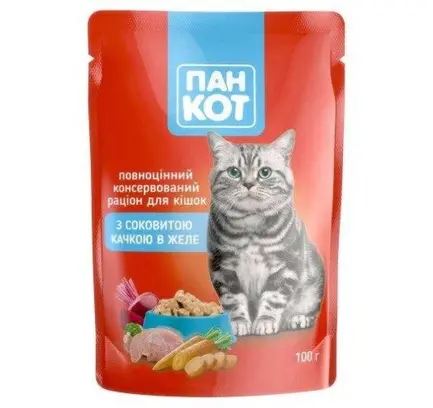 Пан Кіт качка в желе 100г