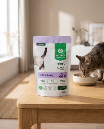 Nature's Protection Prime Sterilised Adult Cats Rabbit and Turkey Вологий корм для стерилізованих котів з кроликом і індичкою, 300 г: додаткове фото 5