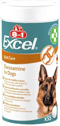 Вітаміни 8in1 Excel Glucosamine для цуценят та дорослих собак, для суглобів, 55 шт: додаткове фото 4