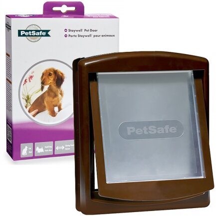 PetSafe Staywell Original ПЕТСЕЙФ СТЕЙВЕЛ ОРІДЖИНАЛ дверцята для котів та собак малих порід, до 7кг Коричневий