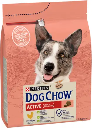 Сухий корм DOG CHOW Active Adult 1+ для дорослих собак з підвищеною активністю з куркою 2,5 кг: додаткове фото 3
