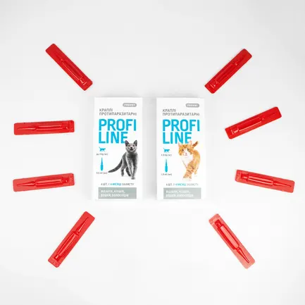 Краплі Provet Profiline для котів 4-8 кг, 4 піпетки по 1,0 мл (інсектоакарицид): додаткове фото 3