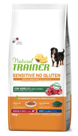 Natural Trainer Dog Sensitive Adult Medium&amp;Maxi сухий корм для середніх та великих порід з Ягнятиною 12 кг