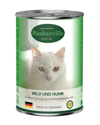 Baskerville Корм для котів Оленина з м'ясом курки 400 г