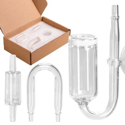 Скляний дифузор 15мм, коліно, зворотний клапан CO2 Kruger Meier NeXus Set CO2