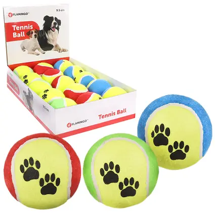 Flamingo Tennisball Fluo ФЛАМІНГО тенісний м’яч 9.5см, іграшка для собак 9,5 см
