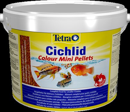 Корм Tetra Cichlid Colour Mini для невеликих цихлід, для яскравості забарвлення 10 л (гранули) — Фото 1