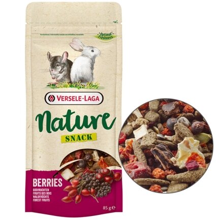 Versele-Laga Nature Snack Berries ВЕРСЕЛЕ-ЛАГА НАТЮР СНЕК ЯГОДИ додатковий корм ласощі для кроликів та гризунів 0,085 кг