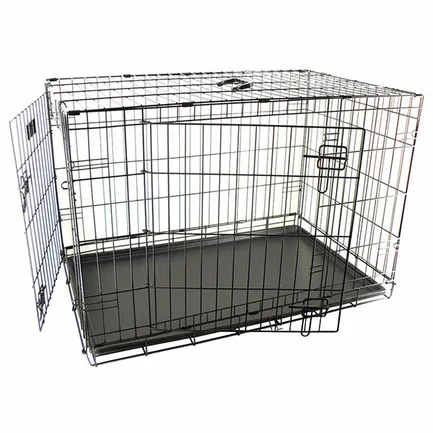 Flamingo Wire Cage Ebo Taupe ФЛАМІНГО ЕБО КЛІТКА 2-х дверна для собак 14,4 кг