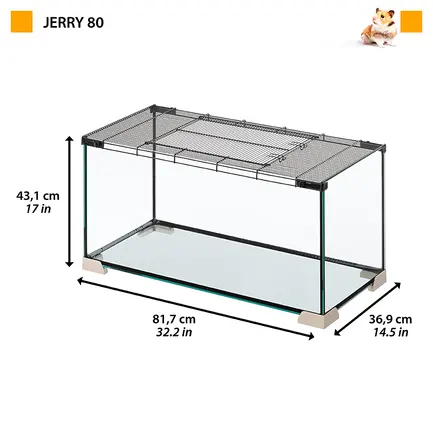 Ferplast CAGE бокс для гризунів, скло: додаткове фото 2