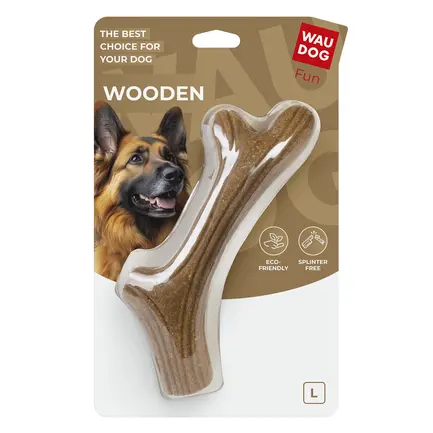 Іграшка для собак WAUDOG Fun Wooden Ріг, L, 24 см: додаткове фото 2