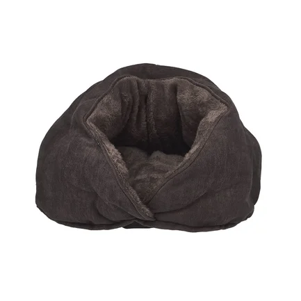 Лежак AnimAll Alice S спальне місце для собак і котів, коричневий, 43х28х43 (5448)