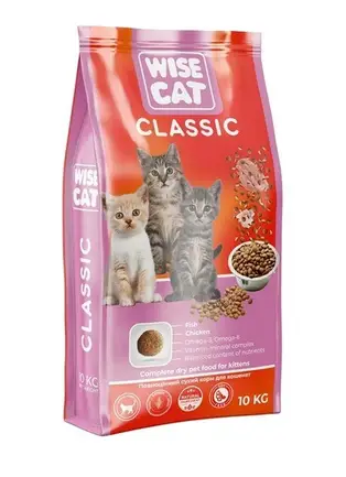 Сухий корм для кішок Wise Cat Classic 10 кг