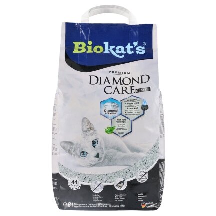 Наповнювач Biokats Diamond Classic для котячого туалету, бентонітовий, 8 л — Фото 2
