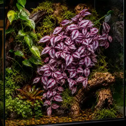 Штучна рослина Hobby Climber Purpurea 70 см (37726) для тераріуму, акватераріуму та палюдаріуму: додаткове фото 4