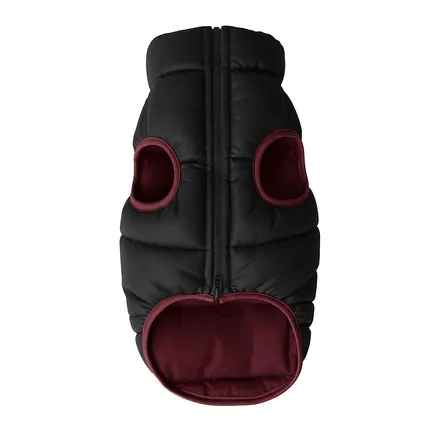 Курточка для собак WAUDOG Re-clothes двостороння, S35, A 32-35, B 45-47, C 31-36, бордовий: додаткове фото 4