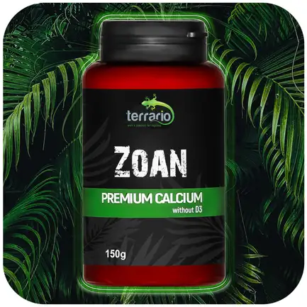 Кальцій без вітаміну D3 для рептилій Terrario Zoan Calcium without D3 150г.: додаткове фото 3