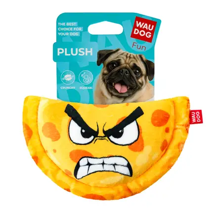 Іграшка для собак WAUDOG Fun Plush Чебурек, плюш, Ш 20 см, Д 13 см: додаткове фото 3